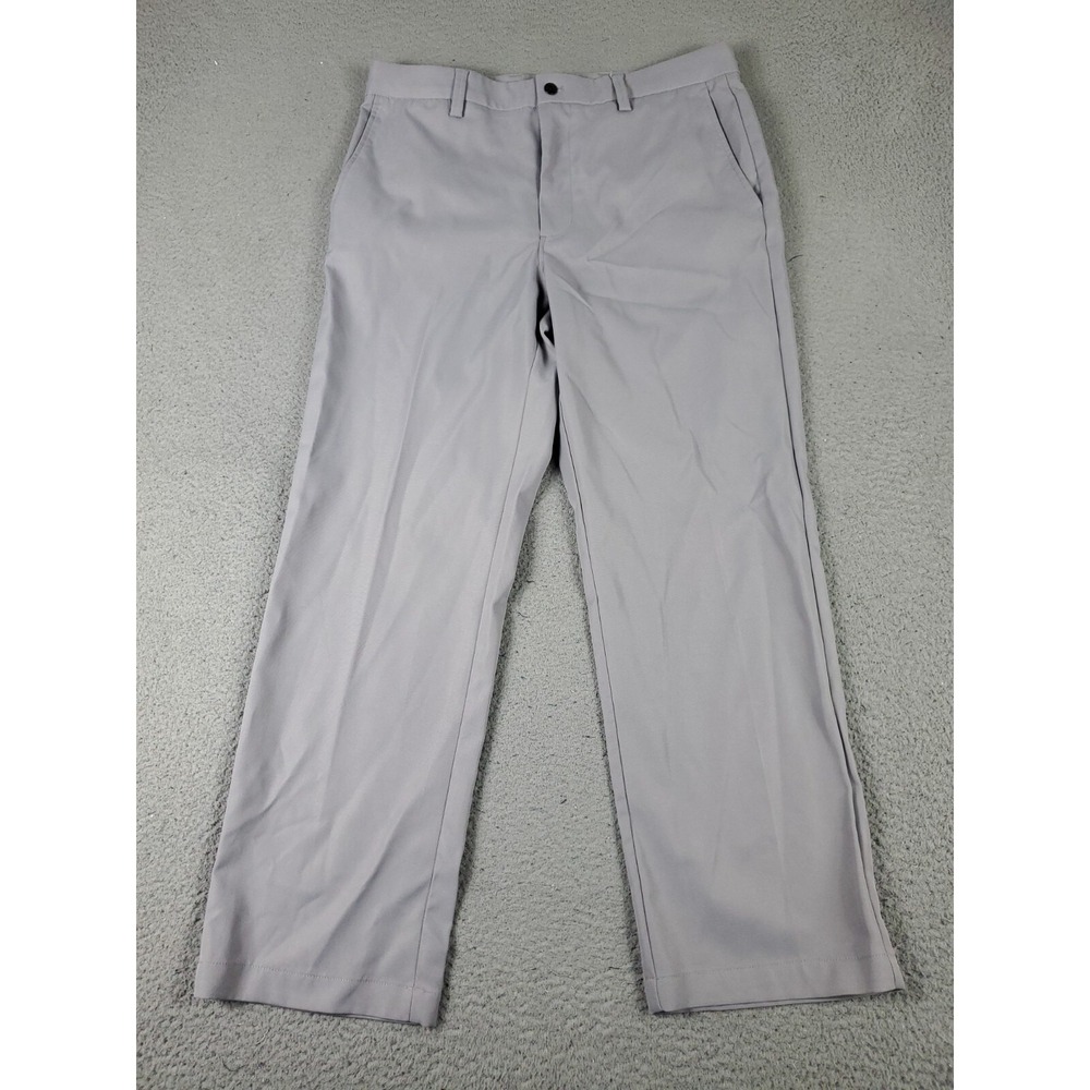 Callaway Pants Mens 34x30 Gray Golf Casual Flat Front Chino Trousers